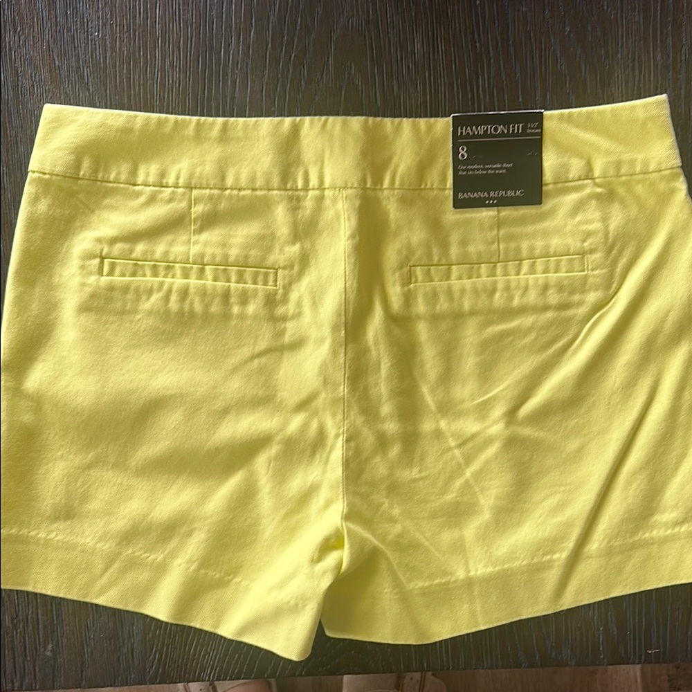 Banana Republic Yellow Bermuda Shorts Tailored Design